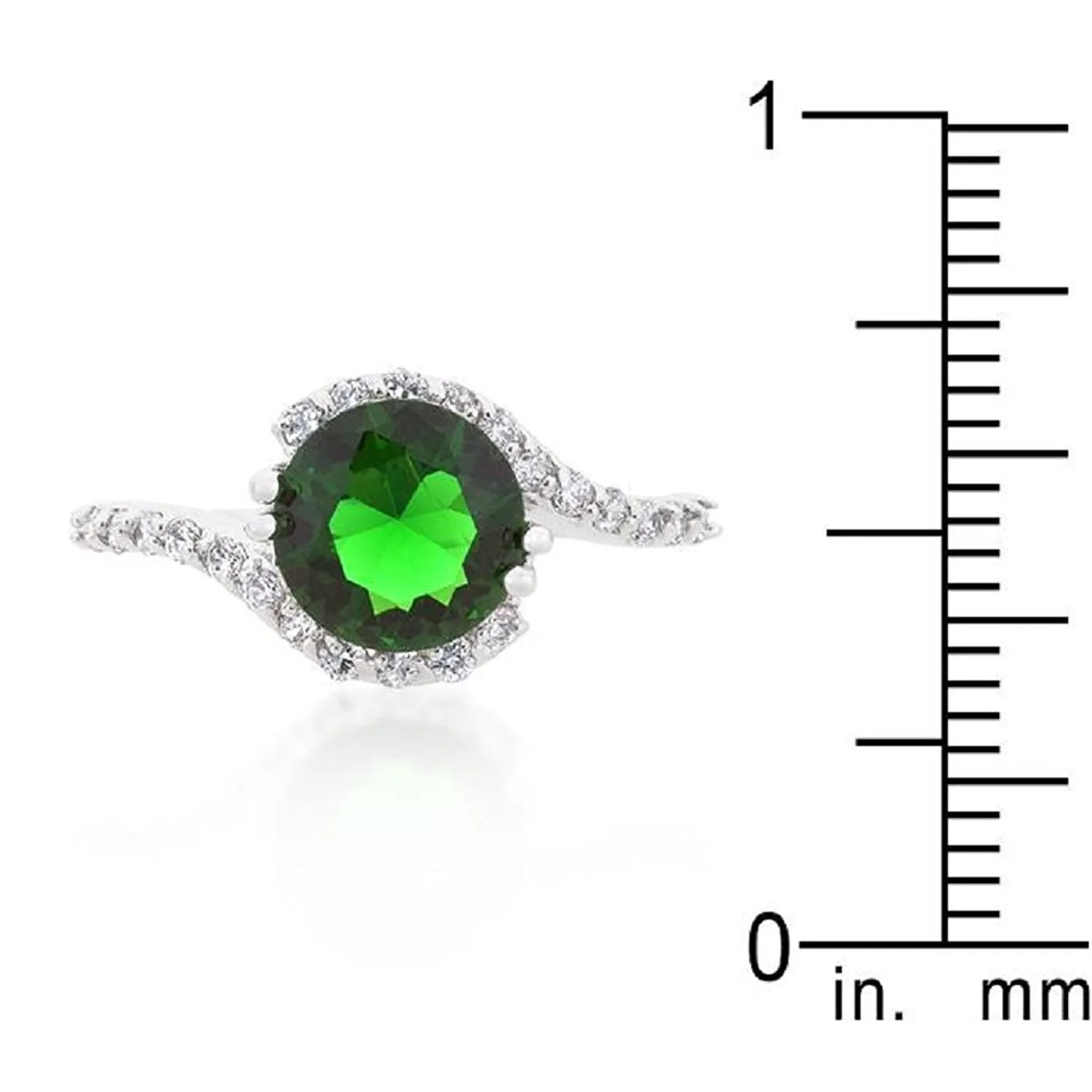 WildKlass Green Swirling Engagement Ring