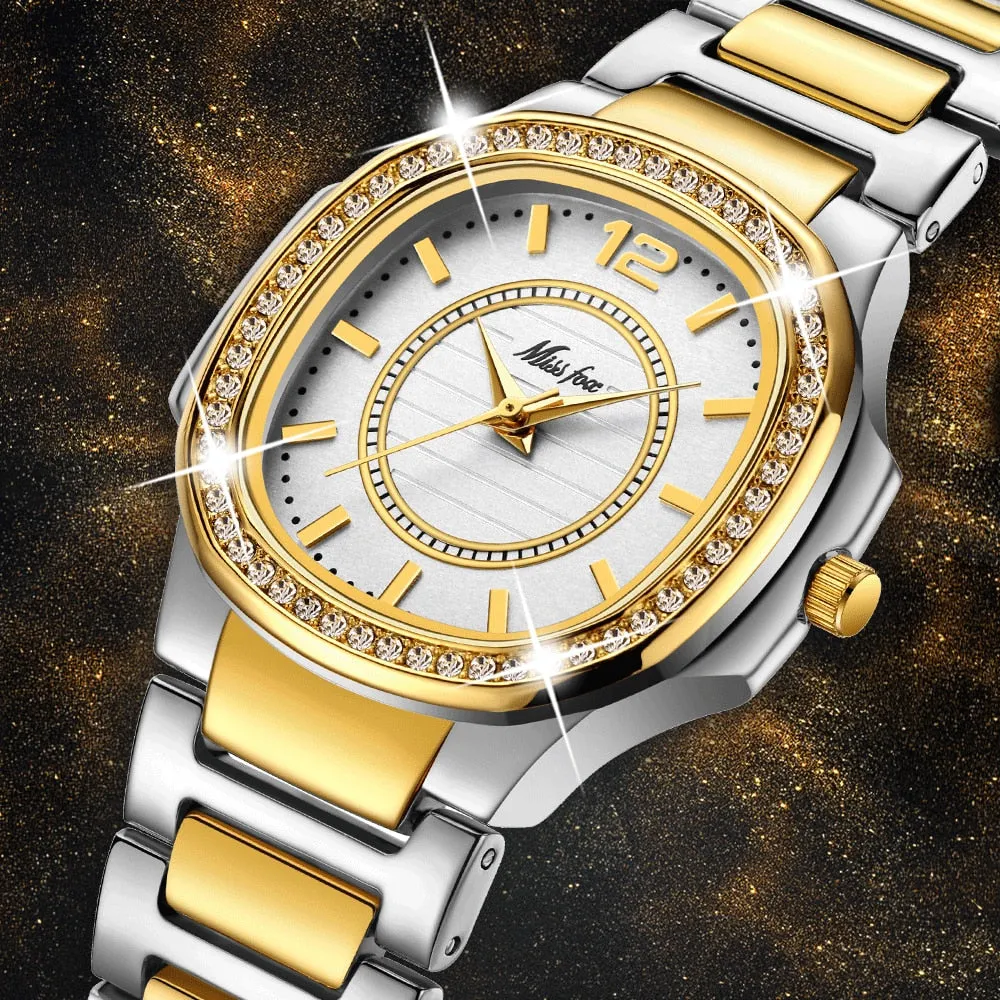 Women Fashion Watch 2020 Geneva Designer Ladies Watch Luxury Brand Diamond Quartz Gold Wrist Watch