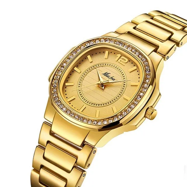 Women Fashion Watch 2020 Geneva Designer Ladies Watch Luxury Brand Diamond Quartz Gold Wrist Watch