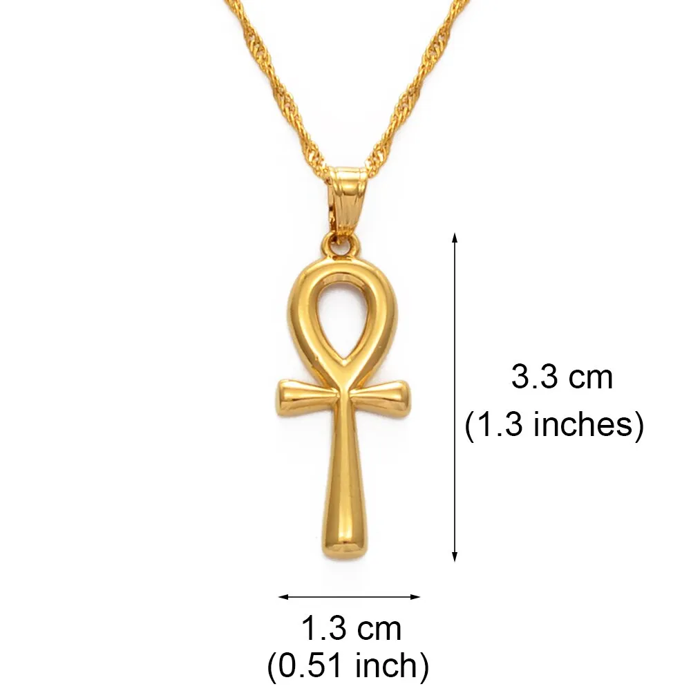 Women's Egyptian Ankh Cross Pendant Necklace