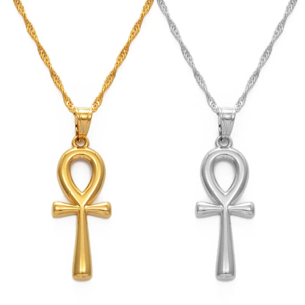 Women's Egyptian Ankh Cross Pendant Necklace