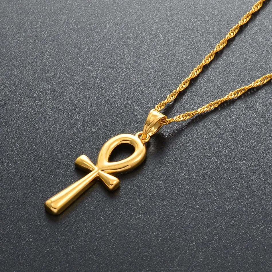 Women's Egyptian Ankh Cross Pendant Necklace